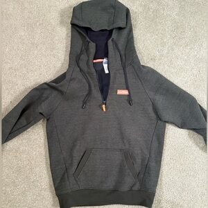 Flag Nor Fail Army Green 3/4 Zip-Up Sweater